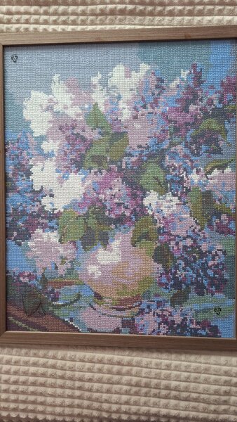 Vand goblenuri cu diamante, lucrate manual, 40x50 cm, cu rame.